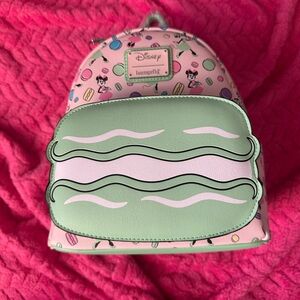 Loungefly Disney Pink and Mint Macaroons  Backpack